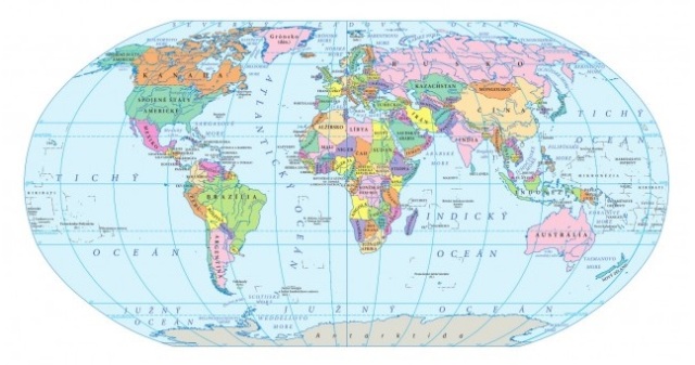 Školský atlas sveta - Mapa sveta