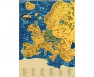 Stieracia mapa Európy Deluxe - Zlatá