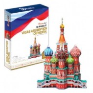 Chrám Vasilija blaženého v Moskve - 3D puzzle