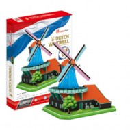 Holandský veterný mlyn - 3D puzzle CubicFun